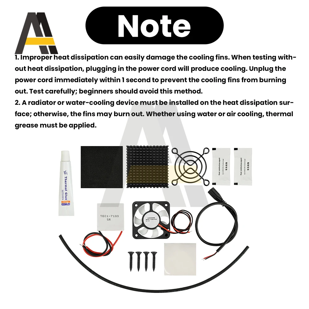 DC 5V Dispositivo di raffreddamento del telefono Kit fai da te Chip di raffreddamento a semiconduttore TEC1-7103 Ventola conduttrice di calore Silenzioso Tablet Raffreddamento Meraviglia - Image 3