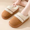 New Fur Slippers For Women Winter Fluffy Fashion Warm Thick Sole Plush Cozy Slides For Home Indoor Platform Cotton Shoes 6