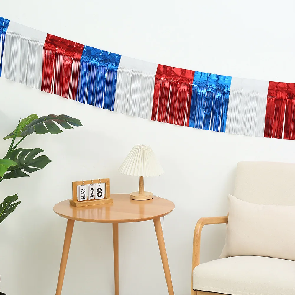 Lot De 2 Rideaux à Franges En Feuille D'aluminium Pour Anniversaire, Remise De Diplôme, Mariage, Fiançailles, Noël, Décoration De Bal De Fin D'année, 1 X 2 M, Bleu Macaron