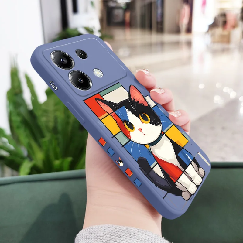 Romantic Cat Silicone Phone Case Cover
