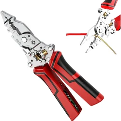 All - in - One Multifunctional Electrician Pliers with Voltage Testing & Wire Handling (Red)