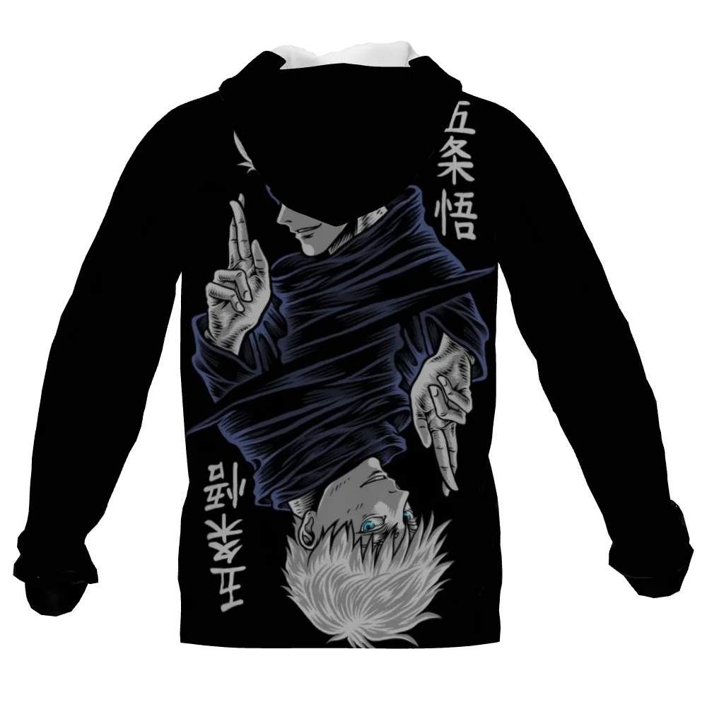 Japanese Hot Anime Charm Back Tactics Hoodie Men Kawaii Mukotsu No Yaiba Tanjiro Kamado Nezuko Graphic Street Manga Sweatshirt m