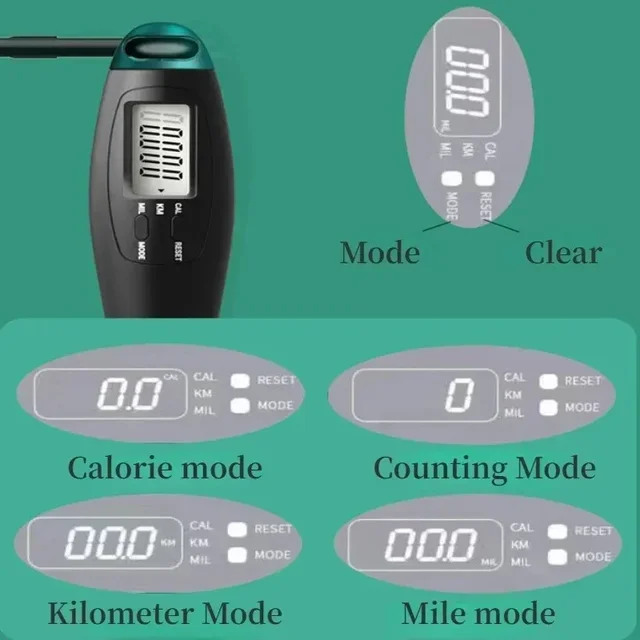 Smart Counter Weighted Jump Rope Removable Heavy Ball Steel Wire Skip Rope Adult EnduranceTraining Burning Body Fat Lose Weight 6