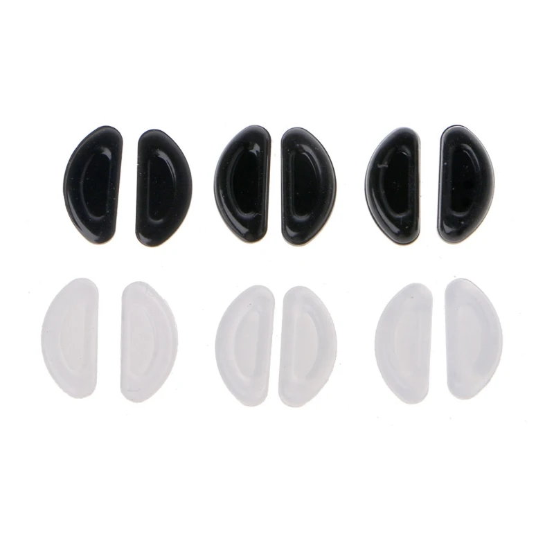 10pairs/Set Transparent Sticky Silicone Nose Pads, Non-Slip