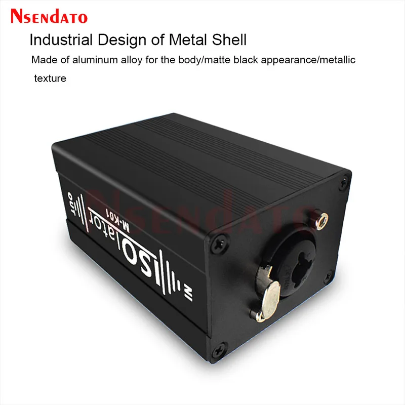 Dual Channel 6.5 XLR Mixer balanced Audio signal Isolator Eliminates Current Noise Audio Signal Isolator For audio System