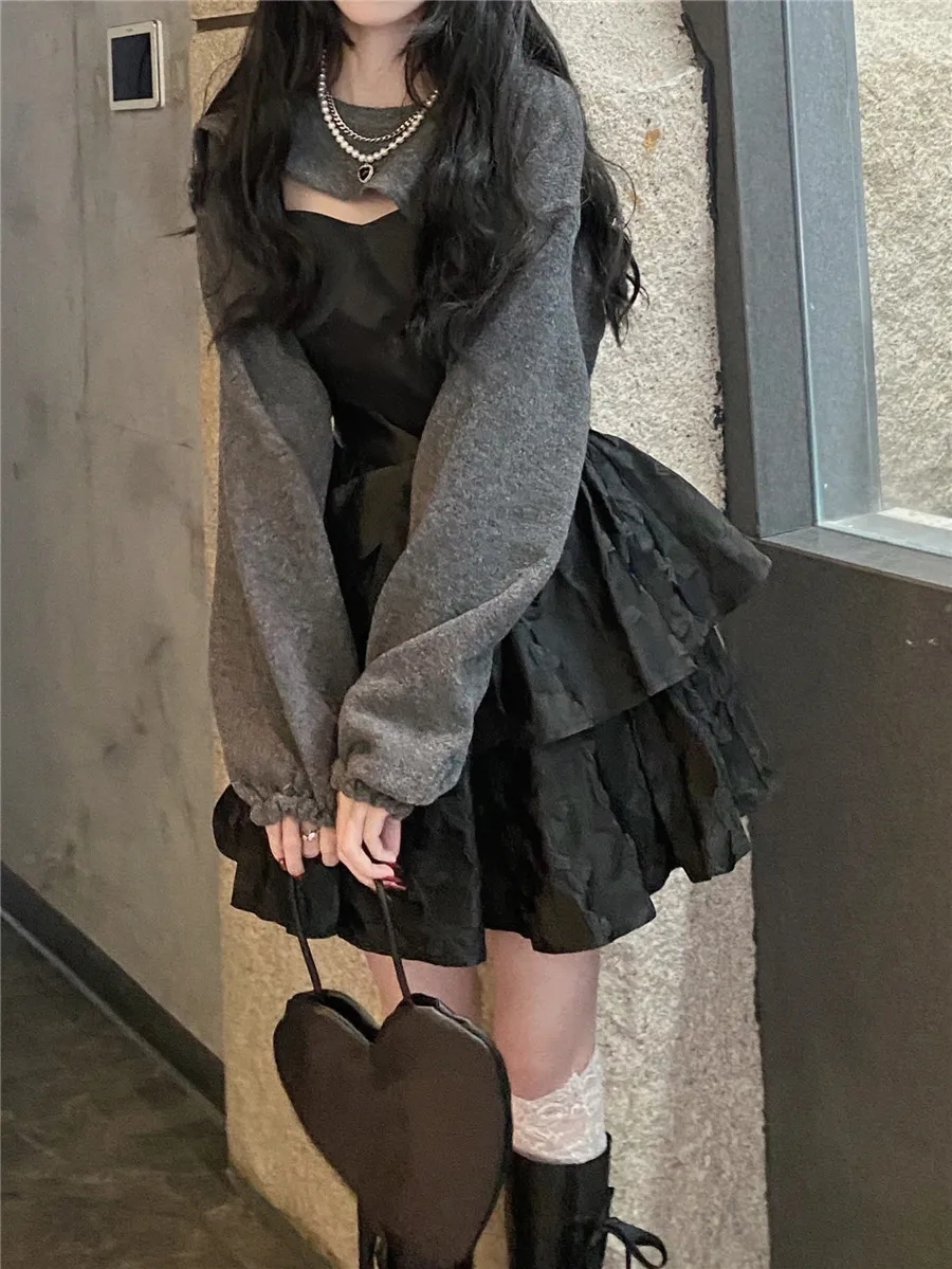 女性のためのセクシーなストラップレスドレス,黒,パッチワーク