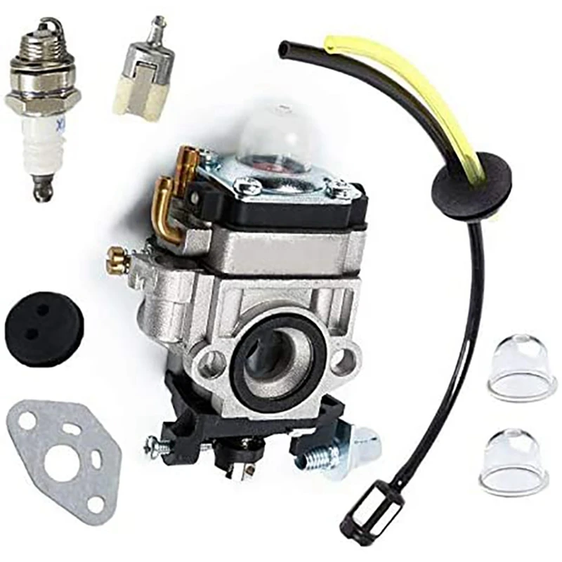 

3X Carburetor For Kawasaki TH23 TH26 TH34 23CC 25CC 26CC 33CC 35CC Spark Plug Kit Replace