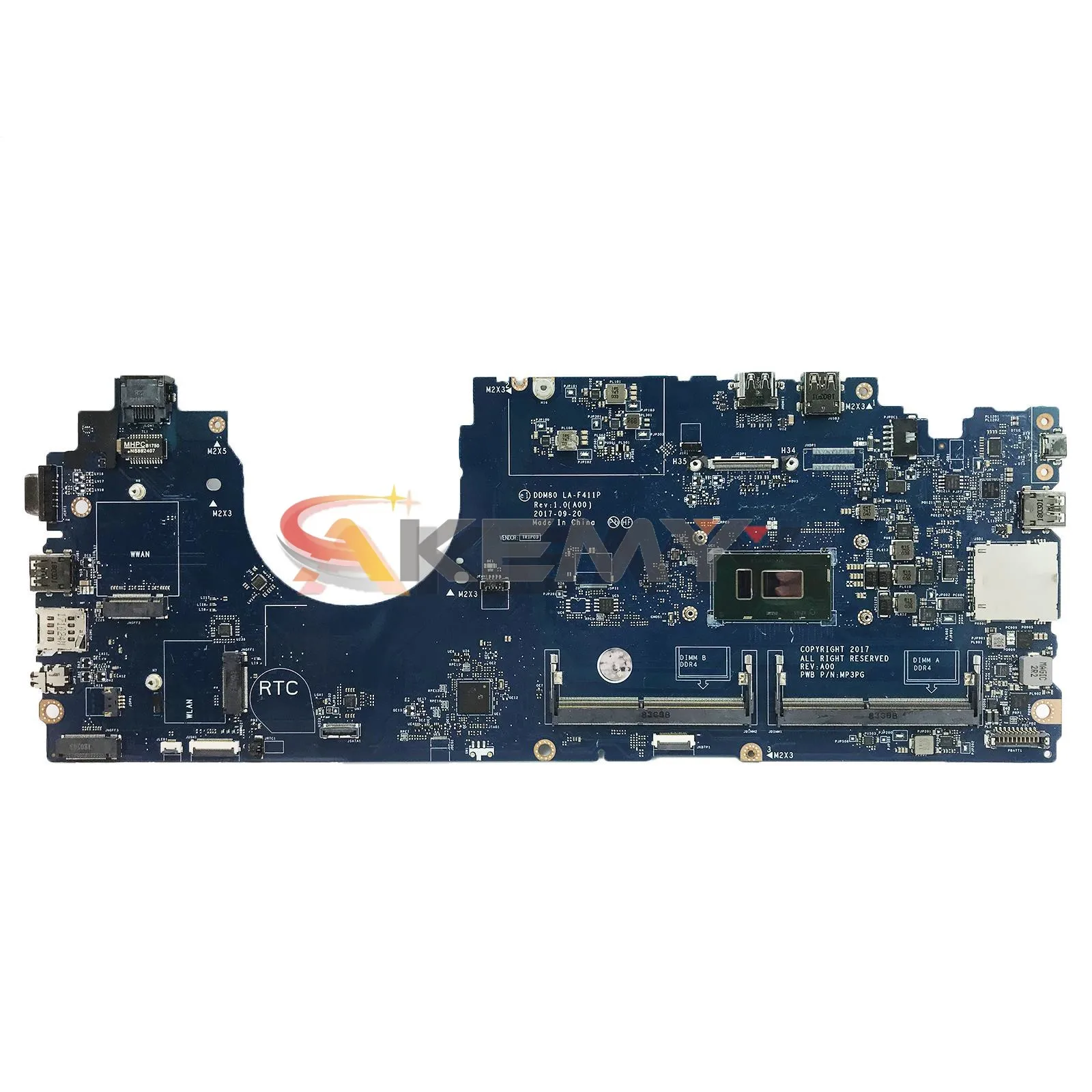 For Dell Latitude 5590 I5-8250U La-F411P 0Fjghg Fjghg Motherboard - SPW