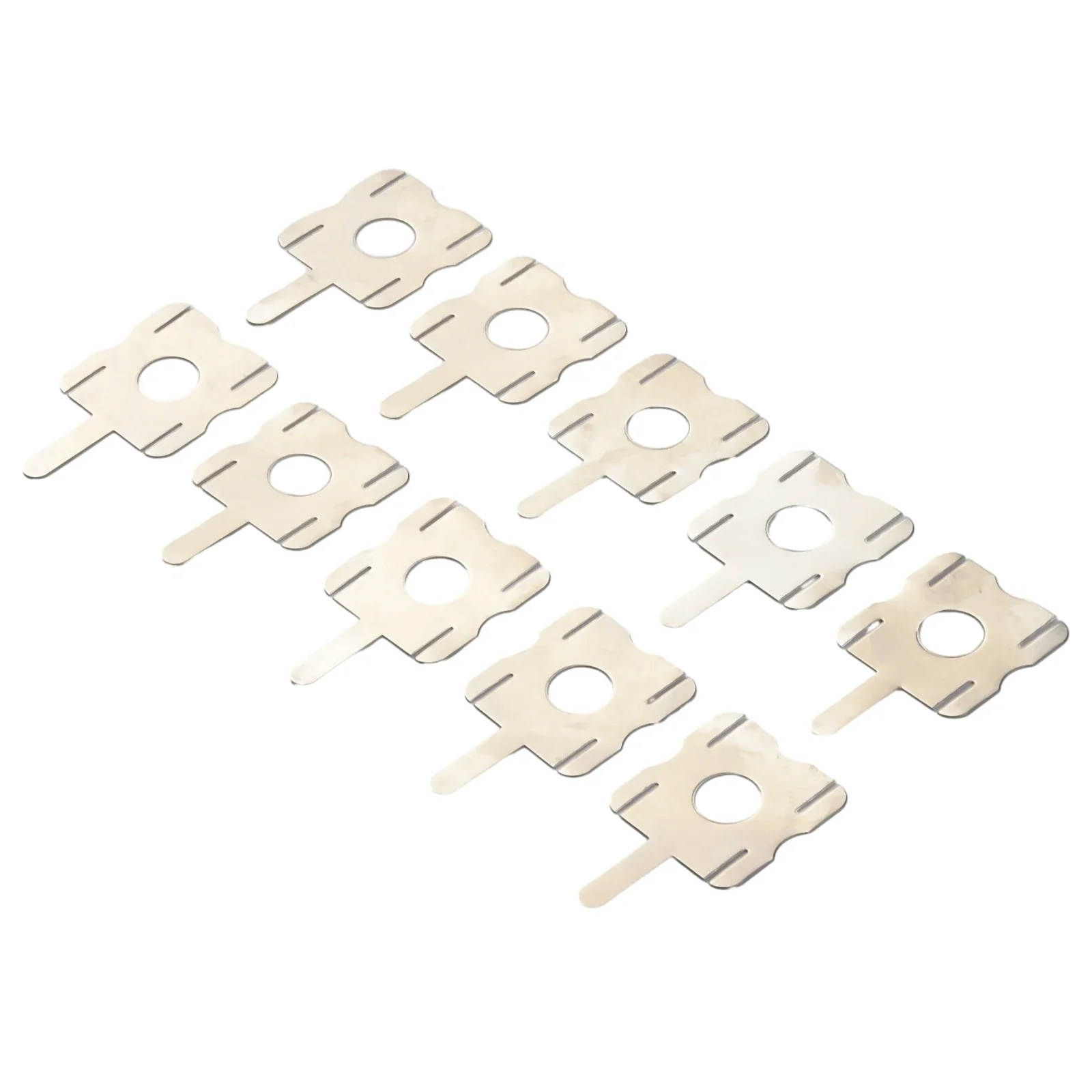 10Pcs U-Shaped Nickel Sheets Spot Welding Nickel Plate Battery Plating Nickle 4S Lithium Battery Pack 5