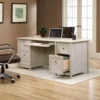 Sauder Edge Water Executive Desk, L: 65.12" x W: 29.53" x H: 29.37", Chalked Chestnut 4