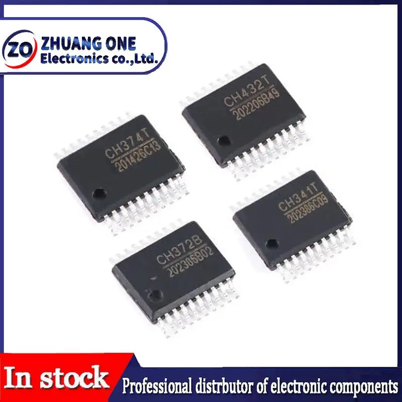 

5 шт., CH341T CH345T CH370T CH372B CH374T CH376T CH432T CH552T CH554T CH558T CH559T, USB-чип интерфейса шины