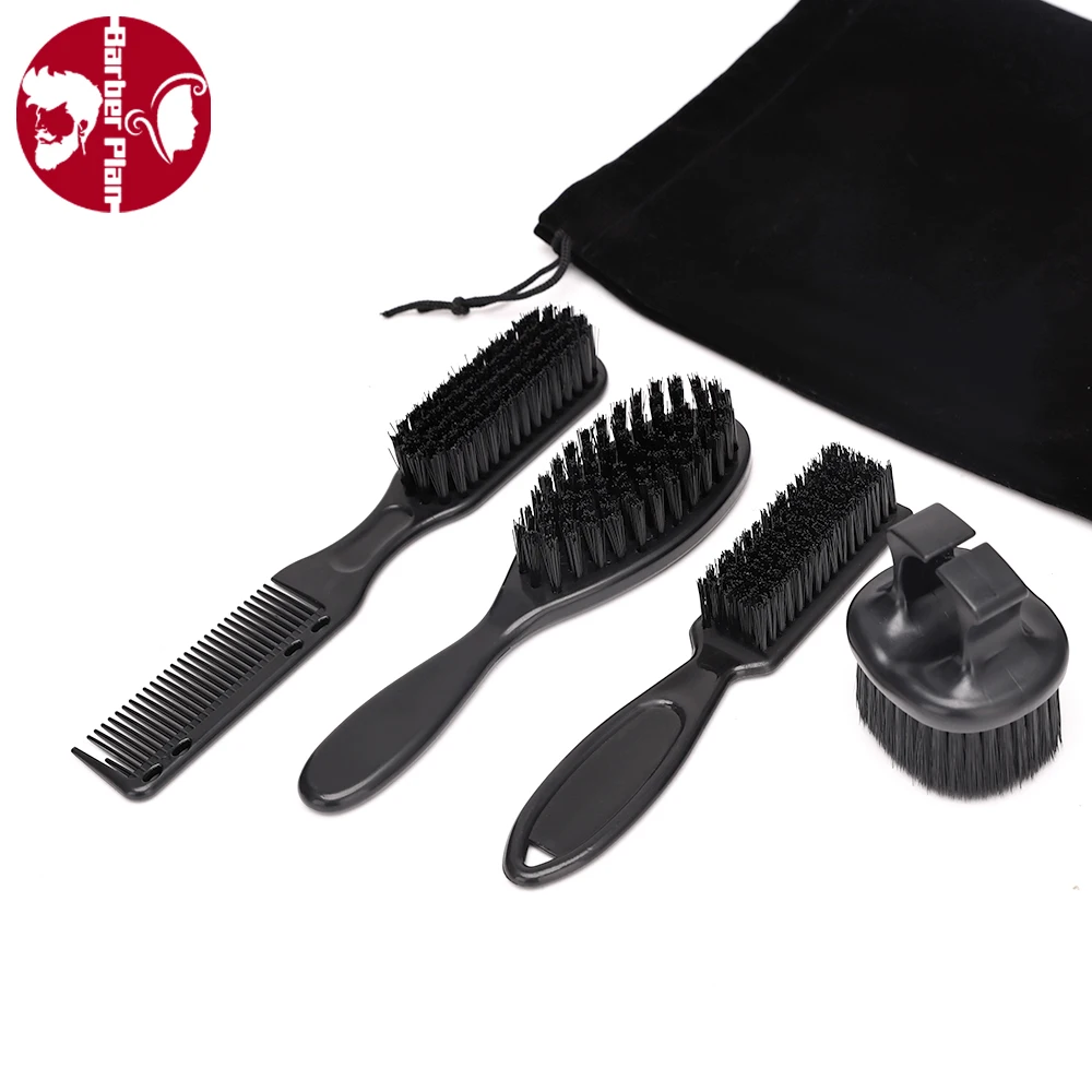 

4pcs Hairdressing Brush Set Hairdresser Hair Cutting Clean Hairbrush Neck Duster Brush Pro Barbershop Cleaning Tool Accessories