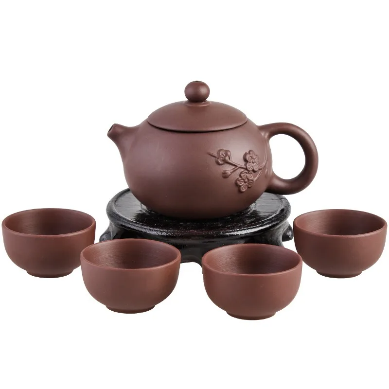 

Yixing Purple Clay Pot, Pure Handmade Tea Pot, Xishi Pot, Filter Small Soak Tea Pot, Ceramic Kung Fu Tea Set, 130ml