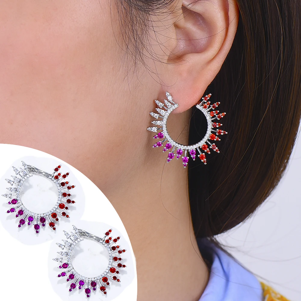 Soramoore Cute Fashion Stud Earrings Professional women Essential jewelry Important occasion Women Wedding Anniversary Jewelry