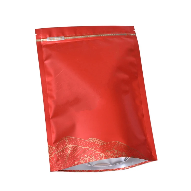 Tea Zipper Bags 250g/500g Chinese Big Red Robe Tea Set Zipper Bags Wuyi Big Hong Pao Recyclable Sealing Packing Bag