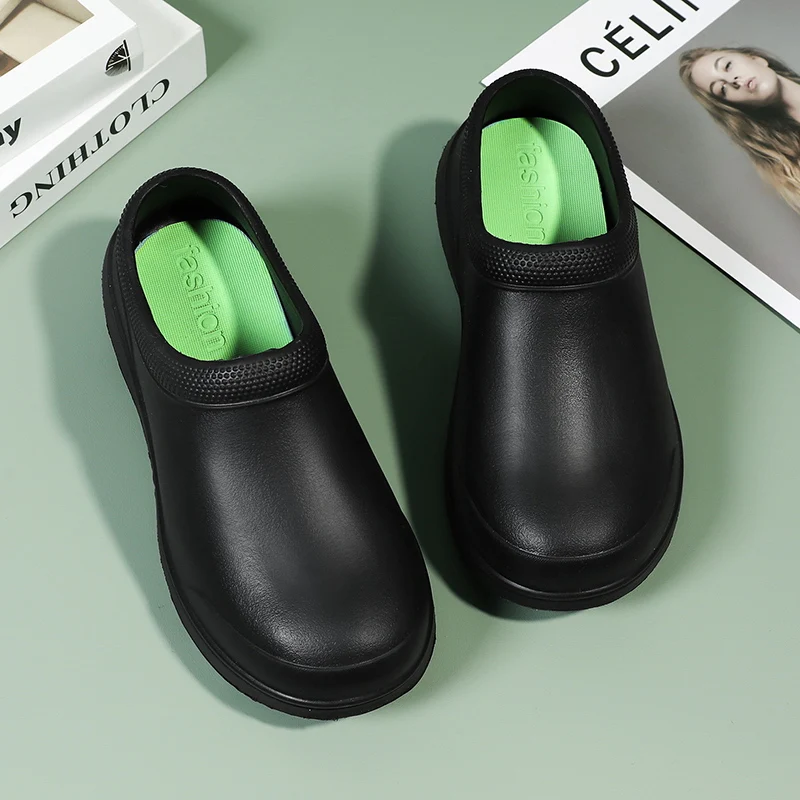 Chef Shoes Men Women EVA Non-slip Waterproof Oil-proof Comfortable Workers Outdoor Safety