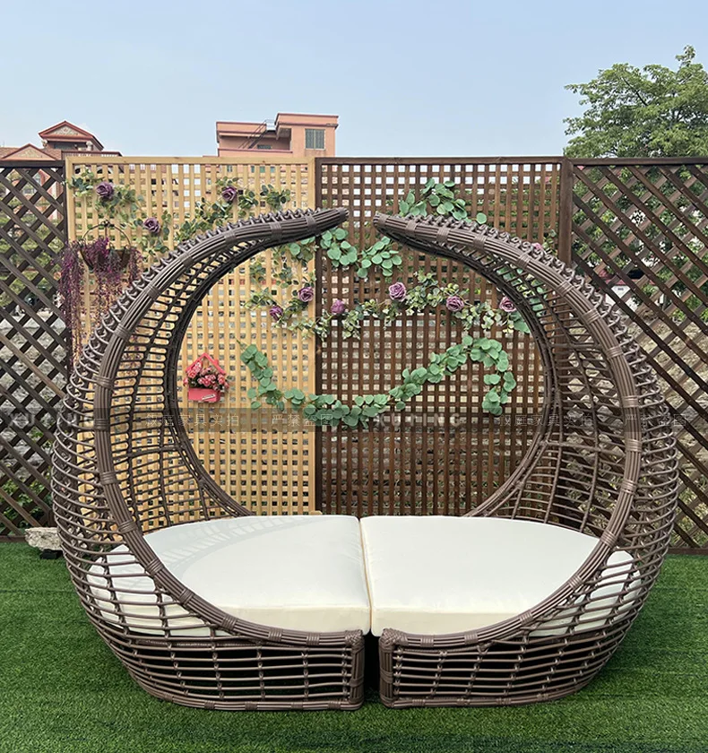 

Outdoor Furniture, Courtyard Garden Scenic area, rattan sofa Outdoor Maikol Creative Design bed
