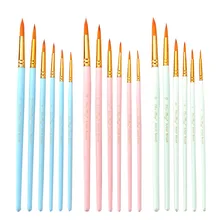 

Acrylic Paint Brushes Set 6pcs Professional Round-Pointed Tip Artist Paintbrushes for Acrylic Watercolor Canvas Shoes Painting