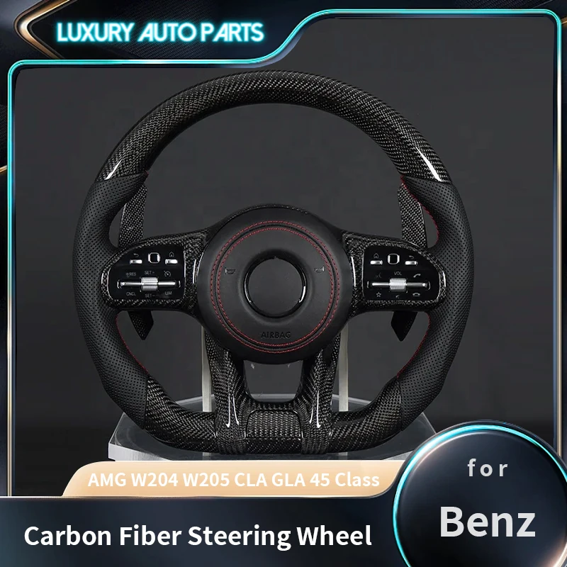 메르세데스 벤츠 AMG W204 W205 CLA GLA 45 클래스 C217 W211 W212 W221 W222 S63 C63 GLA45 C43 SLC 스티어링 휠에 적합