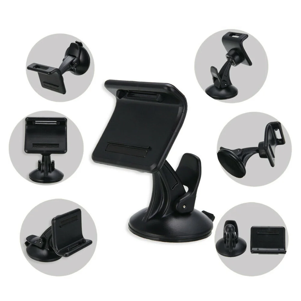 

Durable Fashion Navigator Bracket GPS Mount Suction Cup 1pcs GPS Holders Navigation Holder Abs Black Car Mount
