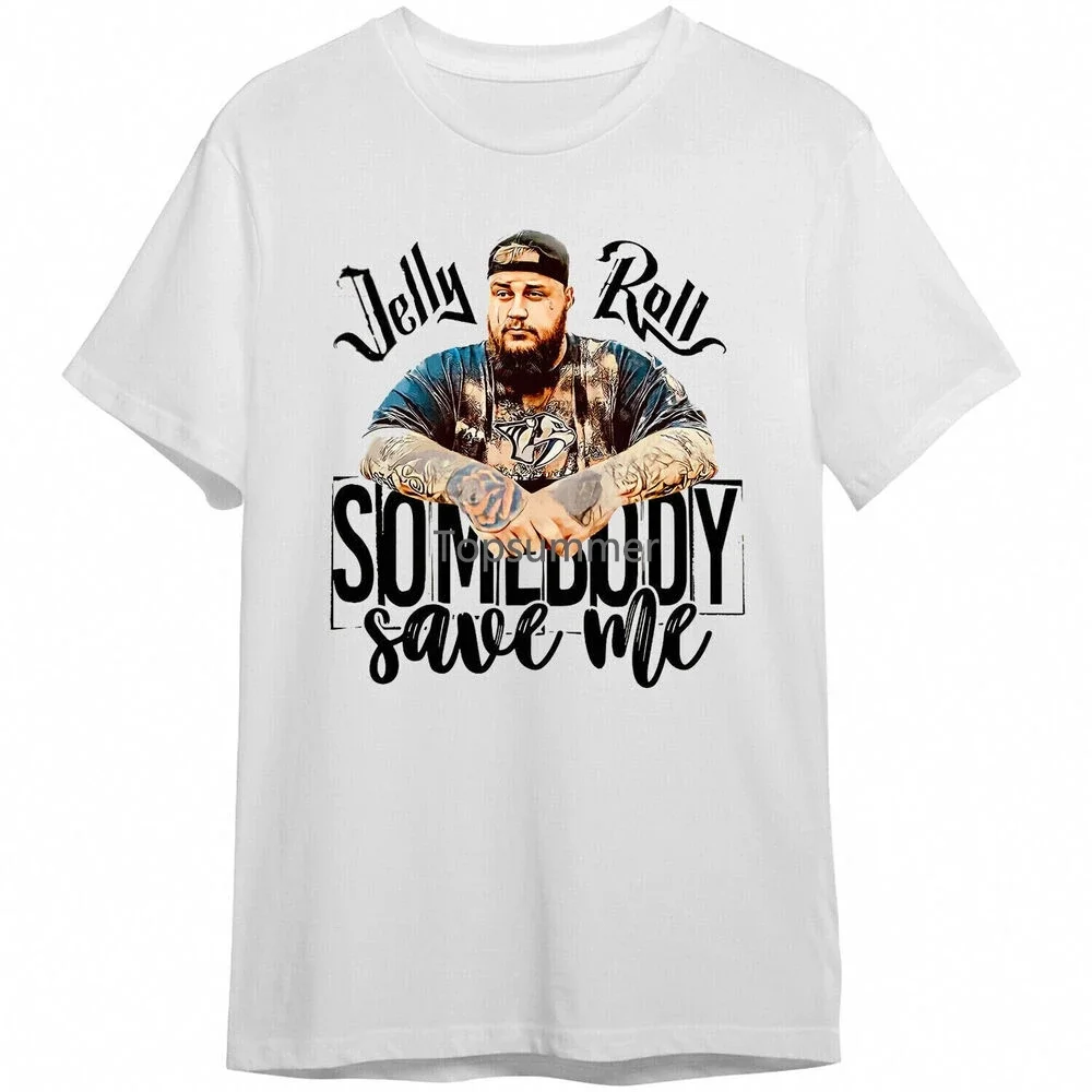 Jelly Roll Shirt Men Save Me Tee Jelly Roll 2023 Tour T-Shirt Gift S_5Xl