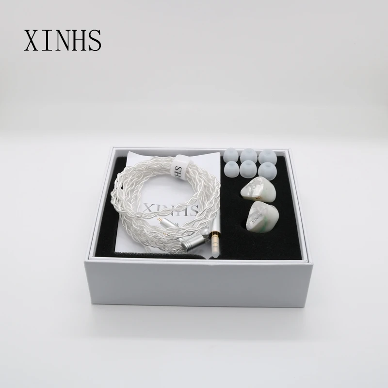 XINHS HS6  ̾ , 1DD + 3BA, Hetian suet jade IEM 0.78mm 2 
