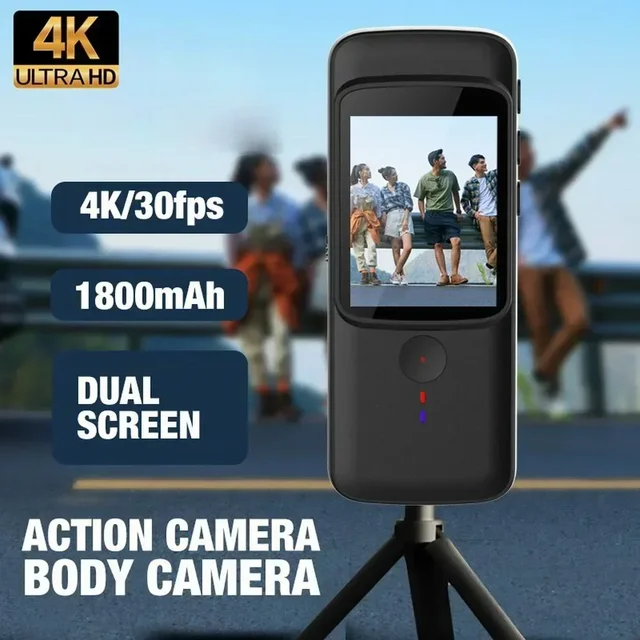 4K WiFi Anti-shake Action Camera Dual Screen 30m Waterproof Touch Screen Sport Camera for Travel Video Recorder Diving Bodycam 2