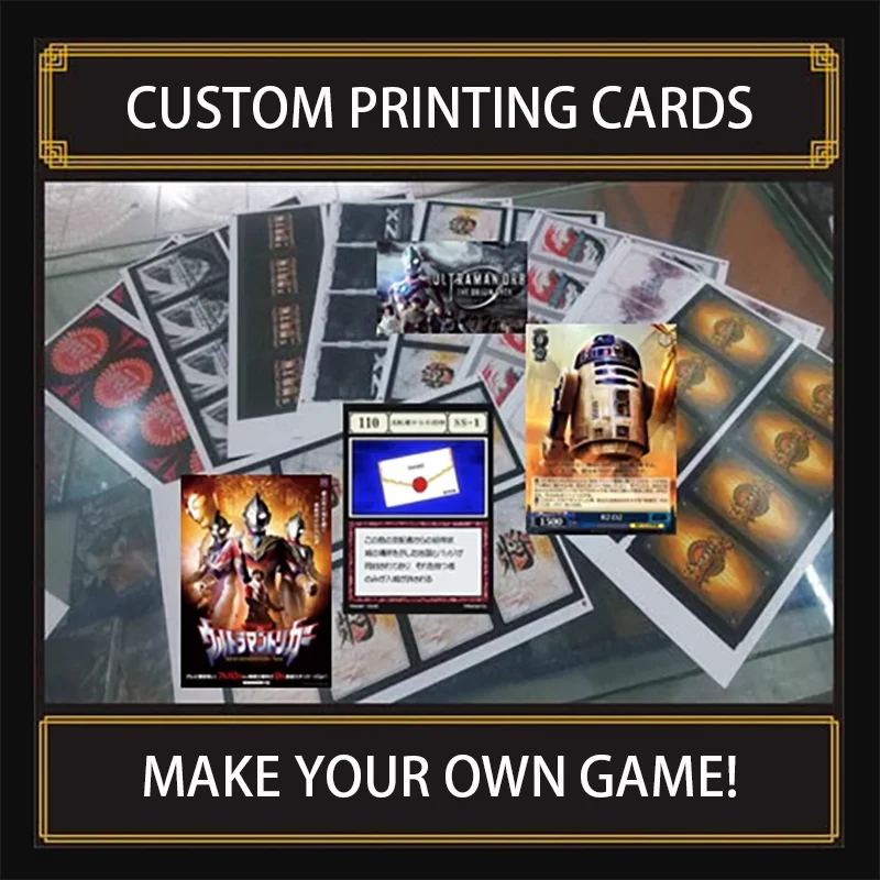 CUSTOMPRINTINGTCGCARDBOARDGAMESBLUECOREHOLORAINBOWFOILProxy