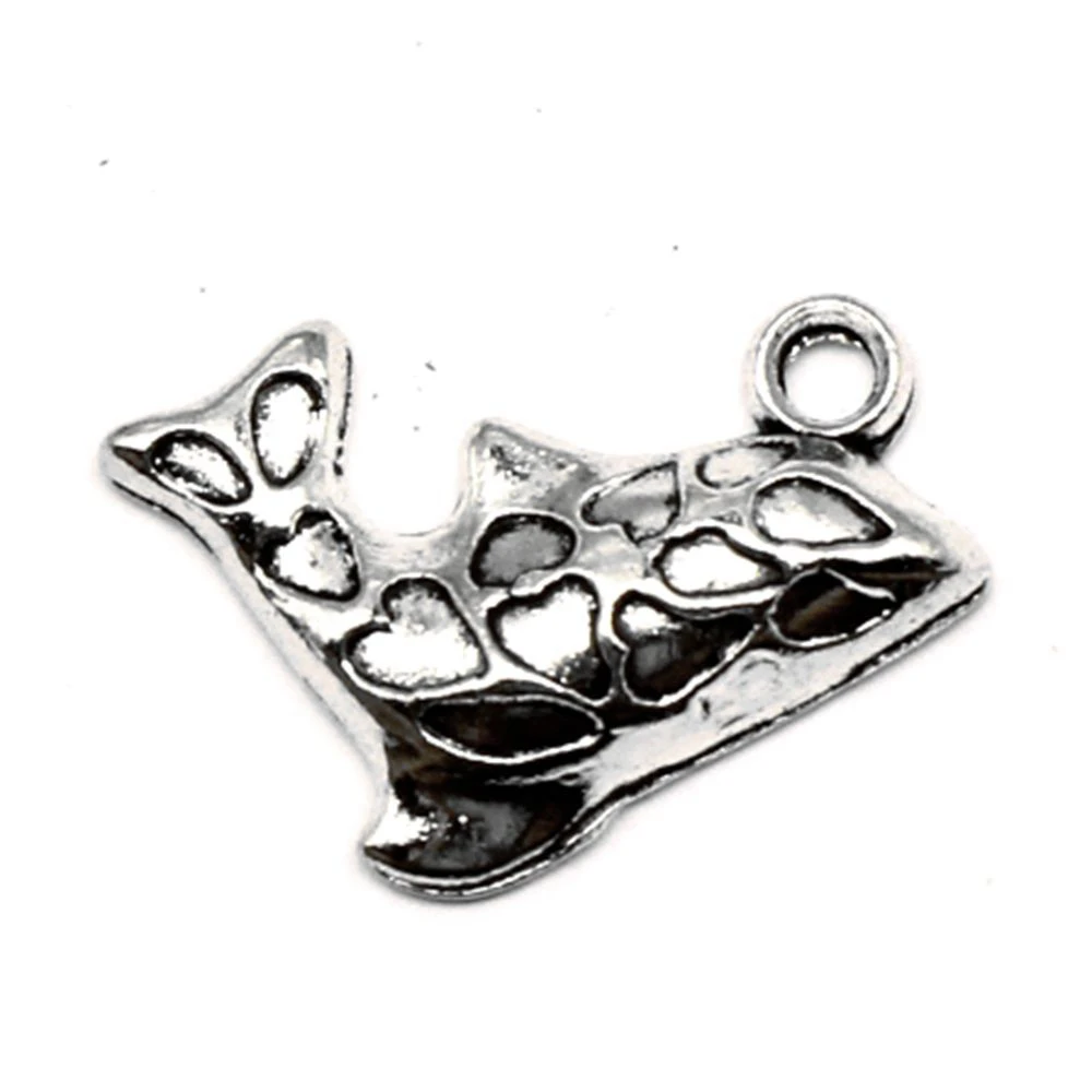 

Fish Charms Men Pendant Craft Diy Diy Jewelri 15x23mm 10pcs Antique Silver Color