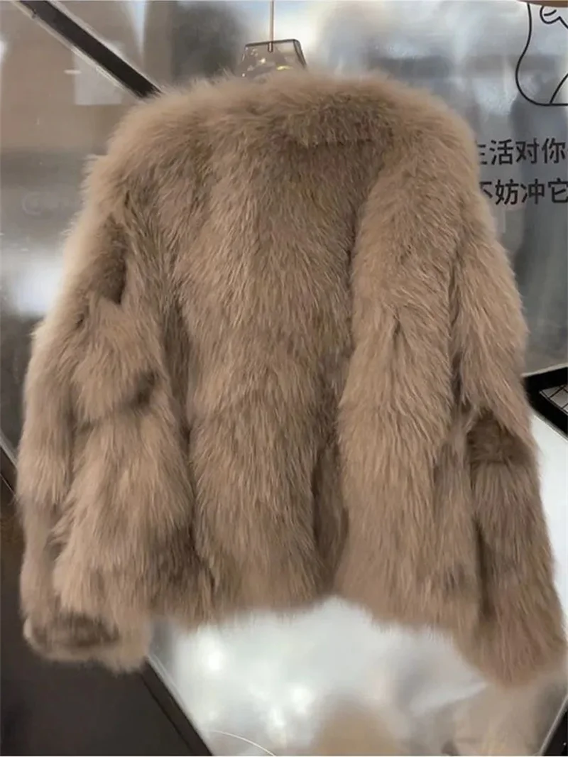 New Autumn Winter 2025 Loose Be All-match Faux Fur Casual Jacket Fashion Women's Coat Comfortable Temperament Ladies Outerwear