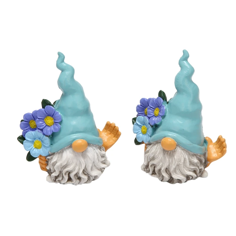 

Мини Садовый Гном 2 шт., забавные миниатюрные гномы, статуэтка эльфа, мини садовый карликовый Террариум, креативный Декор
