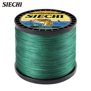 SIECHI 300M 500M 1000M 4 가닥 Multifilament 낚시 라인 잉어 낚시 12 15 20 30 38 43 52 62 83lb 코드 낚시