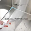 Kitchen sink, sink drop gauge  kitchen sink top mount single bowl deep kitchen sink,‎33 x 19 x 10 inches 4