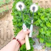 2024 Weeding Artifact Sunflower Hoe With Wooden Handle For Yard Work 3