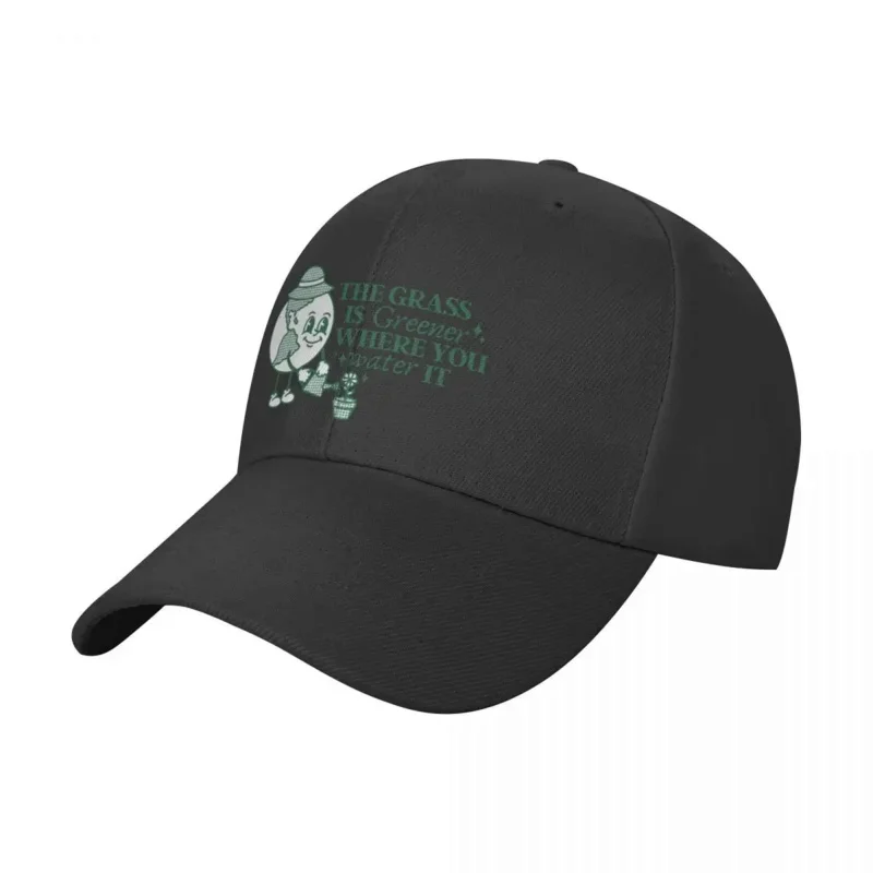 

The Grass Is Greener Where You Water It Earth Baseball Cap Golf Wear foam party Hat Icon Woman Hats Men's