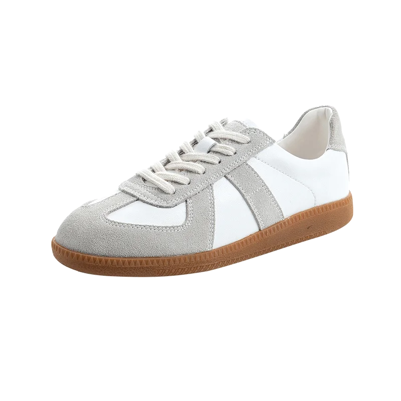 2022 New Leather Women's Shoes Sports Versatile Autumn White Shoes ...