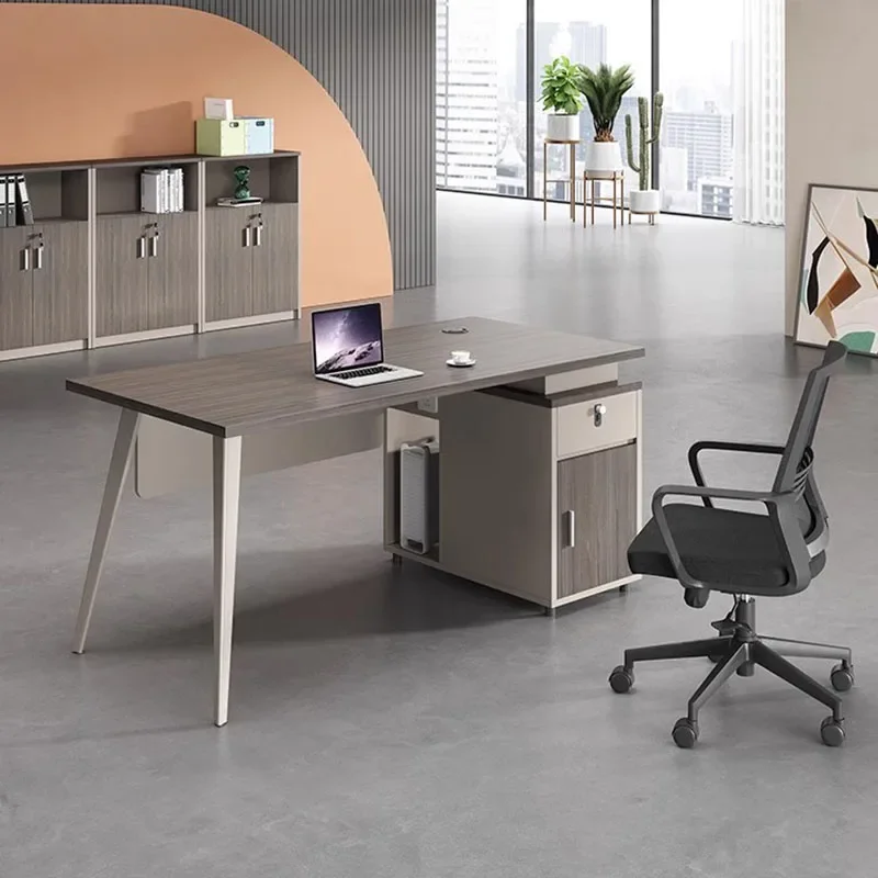 Desktop Conference Office Desk Writing Storage Makeup Laptop Computer Coffee Office Desk Stand Scrivania Tavolo Furniture HDH