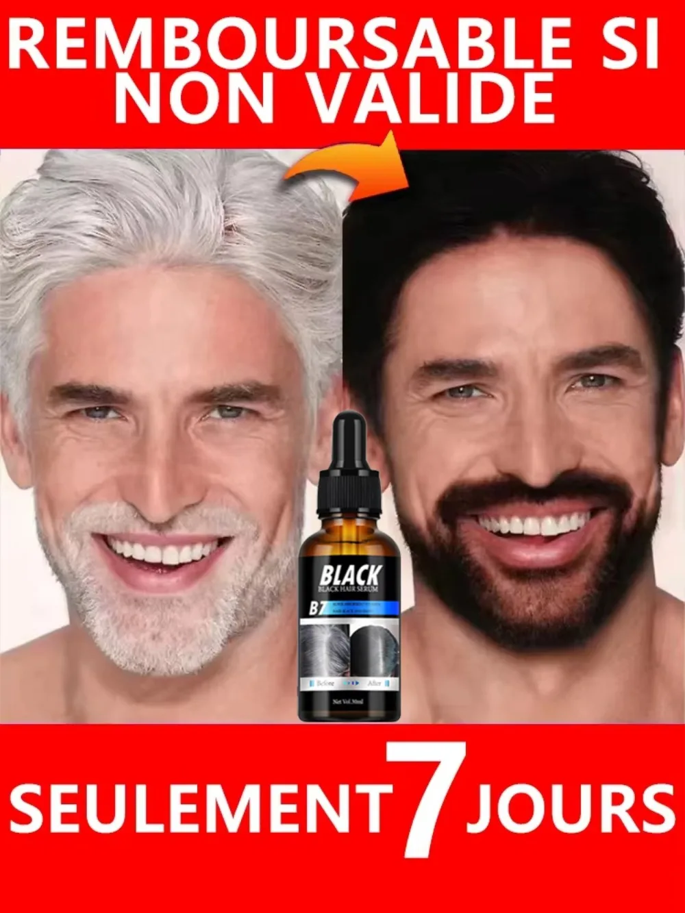 Turn white hair black restore natural healthy hair color hair treatment