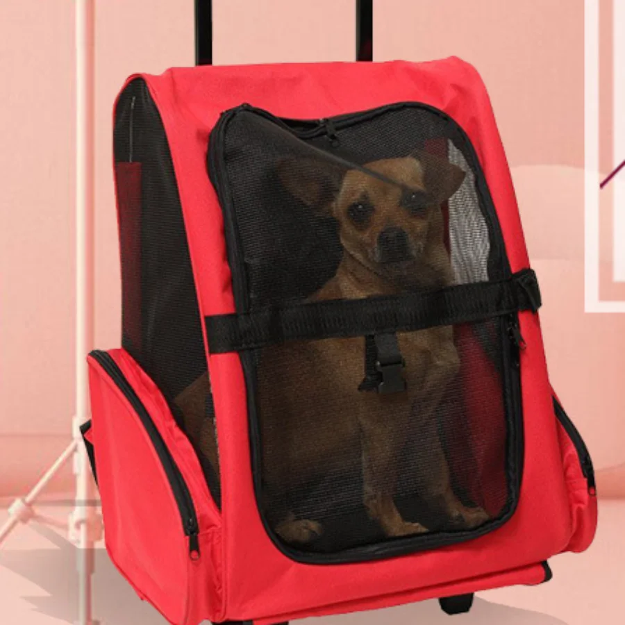 

Portable Dog Carry Bag Outdoor Large Space Outgoing Foldable Breathable Dogs Backpack Mesh Travel Mochila Gato Pet Supplies