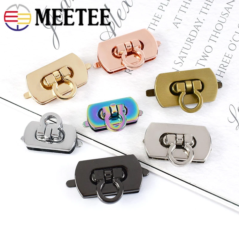 2/5/10Pcs Metal Twist Turn Lock Buckles 30x17/25x13mm Detachable