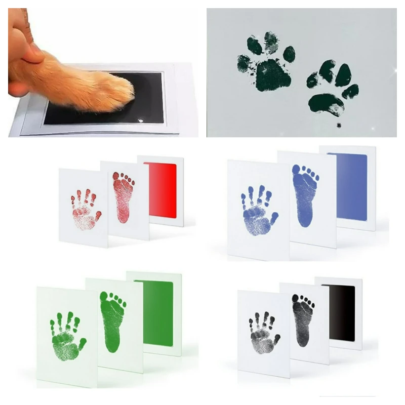 Pet dog footprint handprint pad safe non toxic printing pad pet