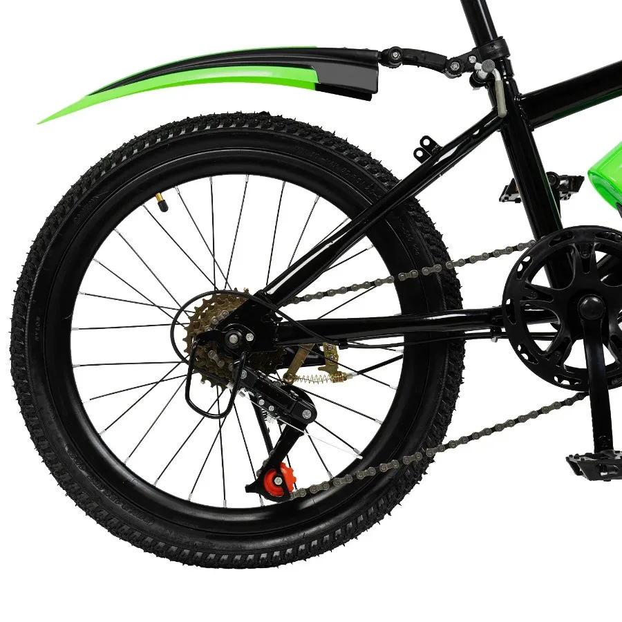 20-Zoll-Kinderfahrrad, Mountainbike für Jungen und Mädchen, Kohlenstoffstahl, für Jungen, Mädchen, Frauen und Männer, für Sportausflüge – Detail 32
