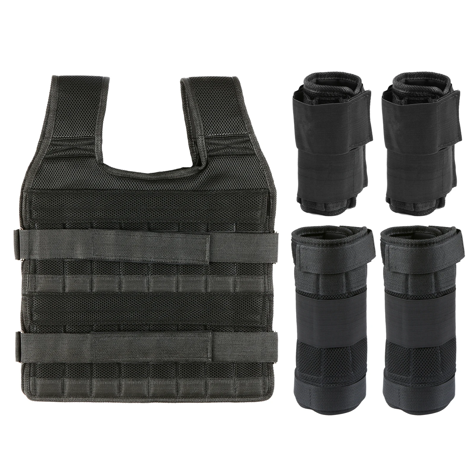 Adjustable Weight Vest 15kg/35kg with 6kg Leg 5kg Arm weighted vest