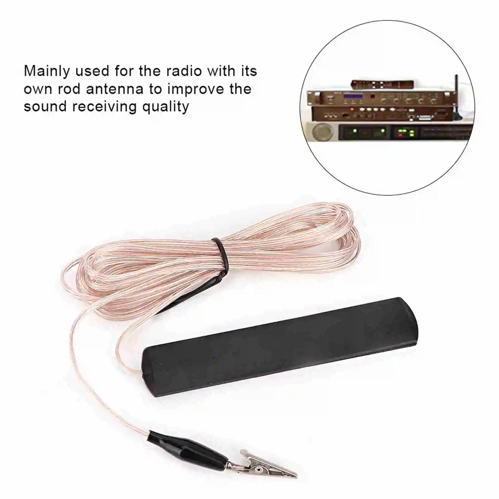 ANT-108SE Antenna radio FM, adatta per sistemi audio domestici interni, radio, ricevitori AV, antenne radio domestiche, antenne radio - immagine 2