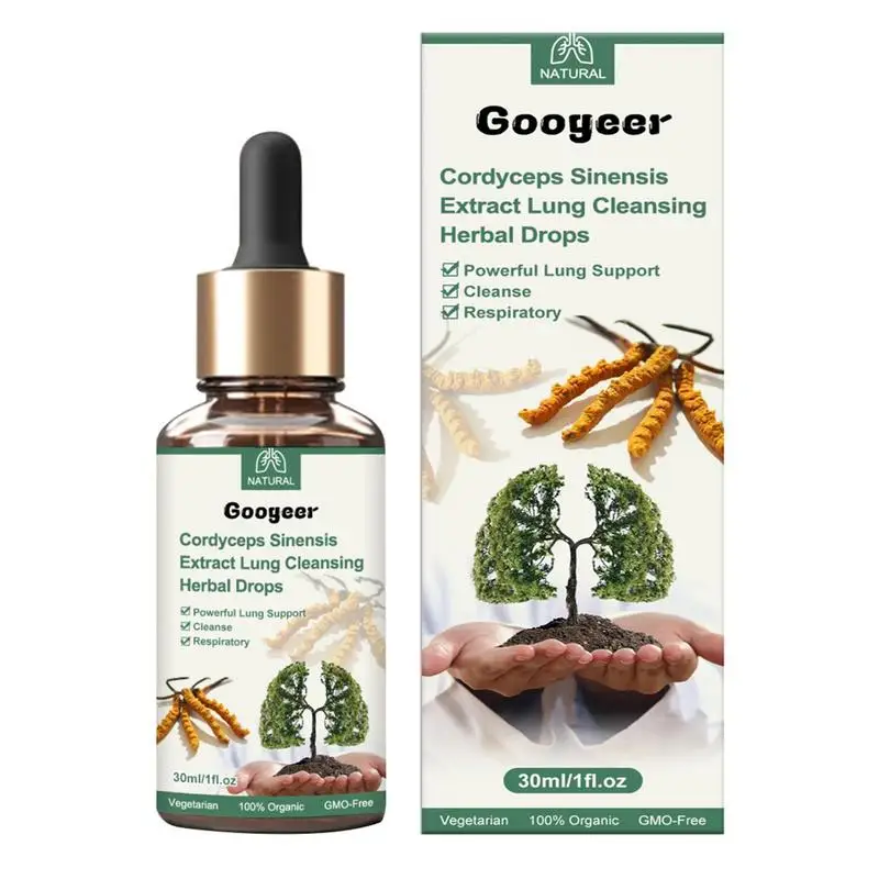 30ml Lung Cleansing Drops With Herbal Essence Herbal Drops Dendrobium Extract Relieve Body Nose Discomfort Nasal & Health Care maca male supplements tablet men enhance endurance relieve fatigue hard stamina ginseng powder herbal extract health care pills