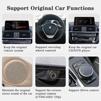 Wireless CarPlay Android Auto Multimedia Player For BMW 1 Series E87 E81 E82 E88 2004-2012 CIC No Screen YouTube GPS Car Radio 6