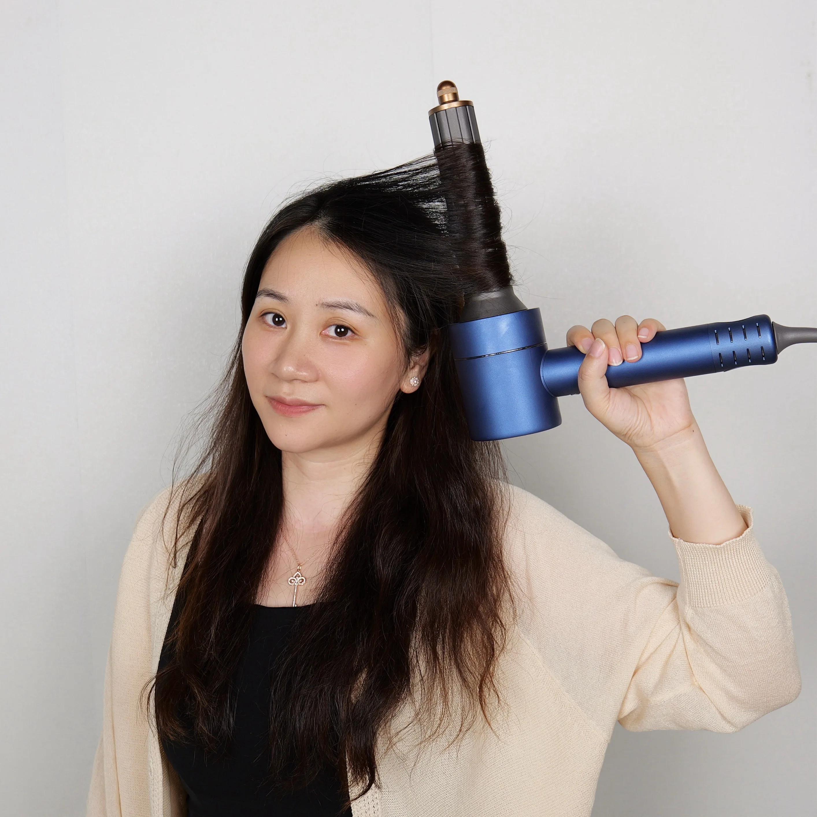 High Speed Hair Dryer Curler 220V Fast Dry With Hair Curling Nozzle Professional Styling Hairdryer For Hair With Curling Suit 4