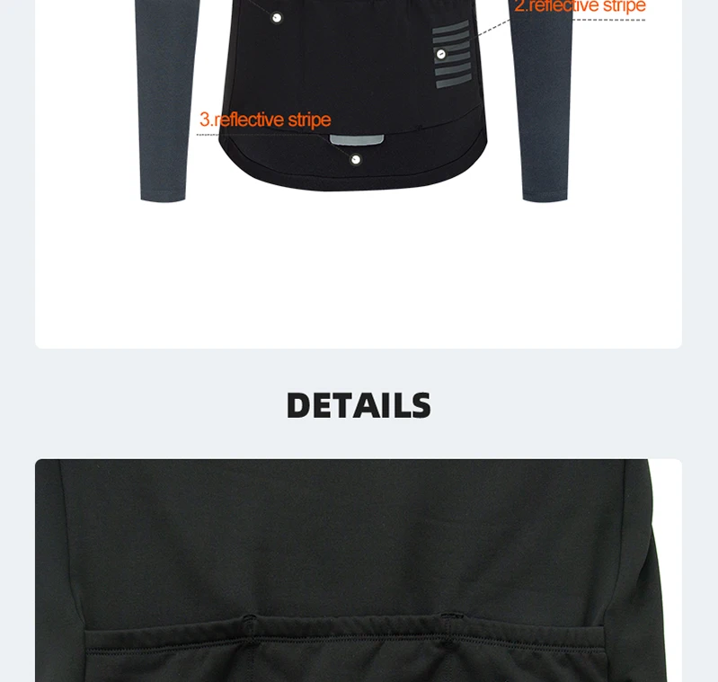 YKYWBIKE 5-15 ° C Thermofleece Winter-Radtrikot Herren Warme Fahrradbekleidung Oberteile Shirts für Rennrad MTB Jacke Fahrradmantel – Detail 8