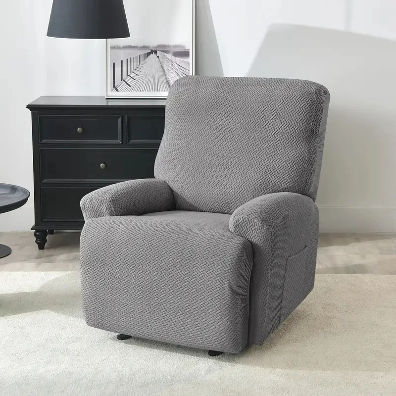 Recliner Sofa Cover For Living Room Cheap Relax Slipcover Protector Elastic Jacquard Armchair Chair Cover 1/2/3 Seater 4