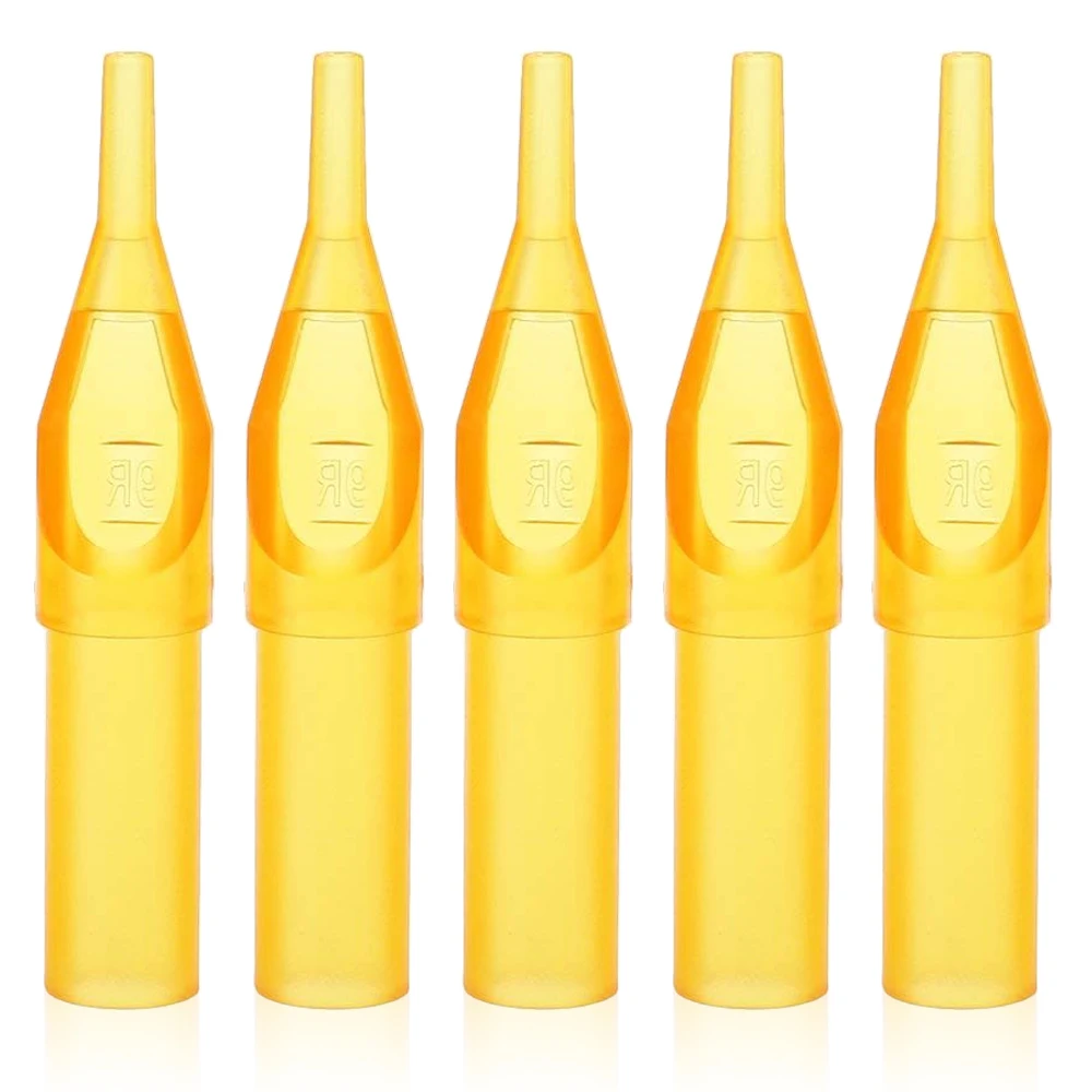 Disposable Tattoo Nozzles Tips Plastic RT DT FT Sterilized Tattoo Nozzle Needles Tips for Machine Gun Needles 100/50pcs